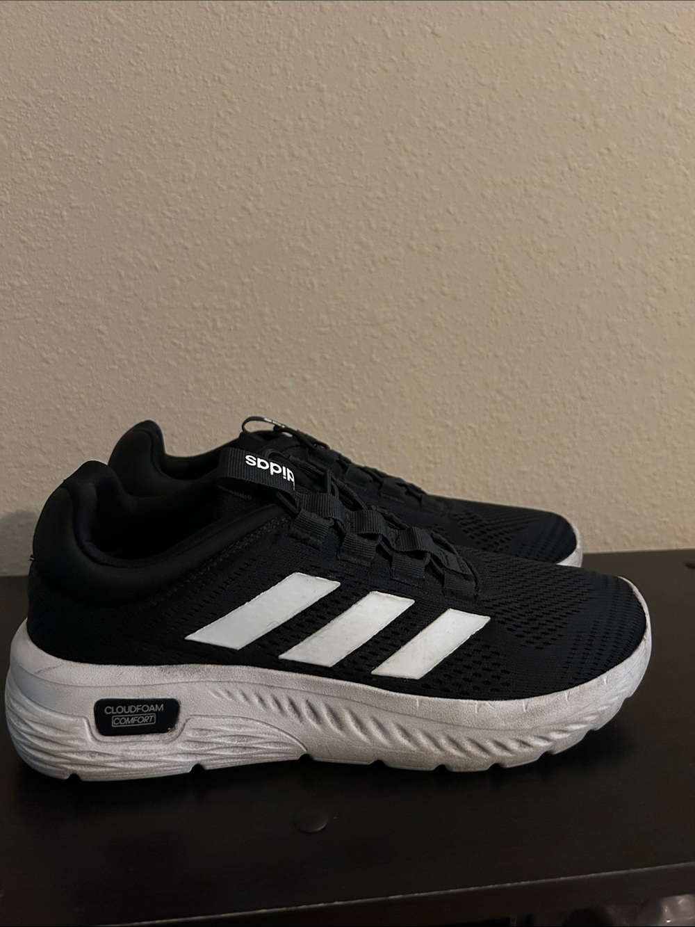 adidas Black and White Athletic Running Sneakers
